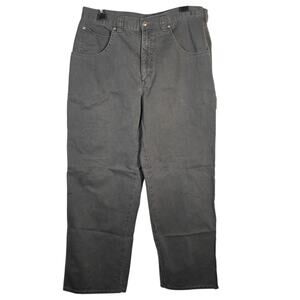 Wrangler Cargo Pants Men's 34x30 Olive Green Relaxed Fit 100% Cotton Utility